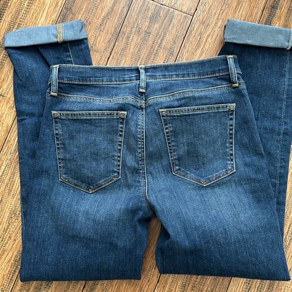 GAP Women's Straight Leg Jeans - Dark Blue - Picture 3 of 6